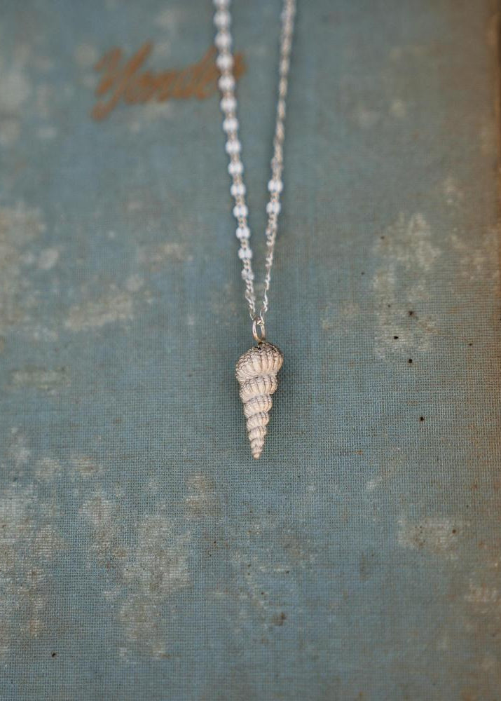 SPIRAL SHELL PENDANT | SILVER image 7