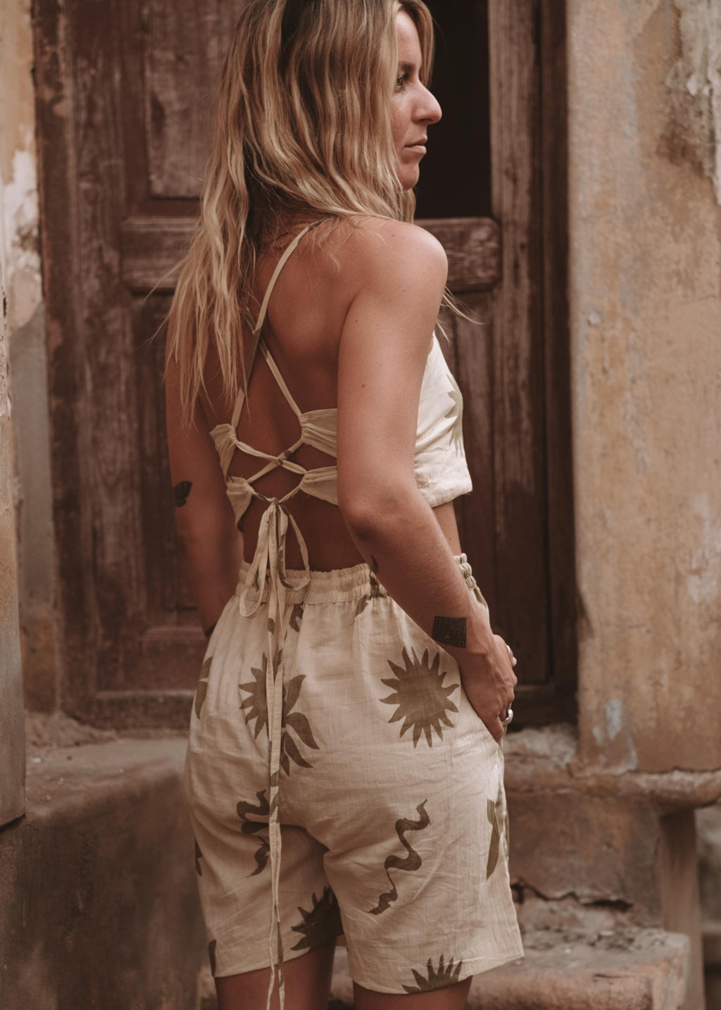 OLI SHORTIES | SAGE PRINT image 1