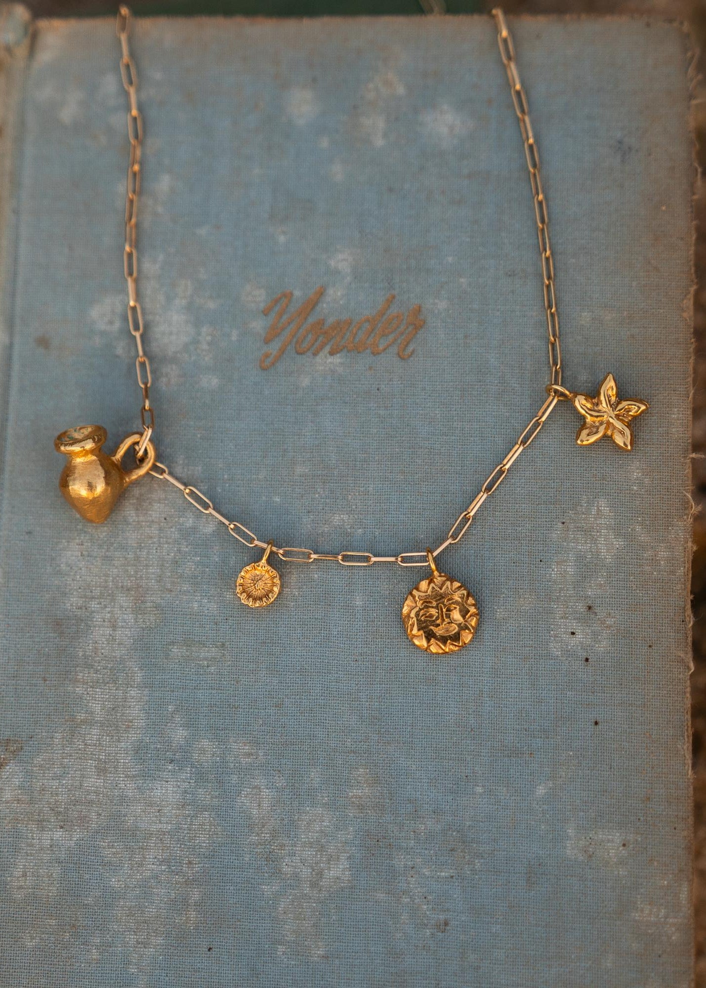 WILDFLOWER PENDANT | GOLD image 4