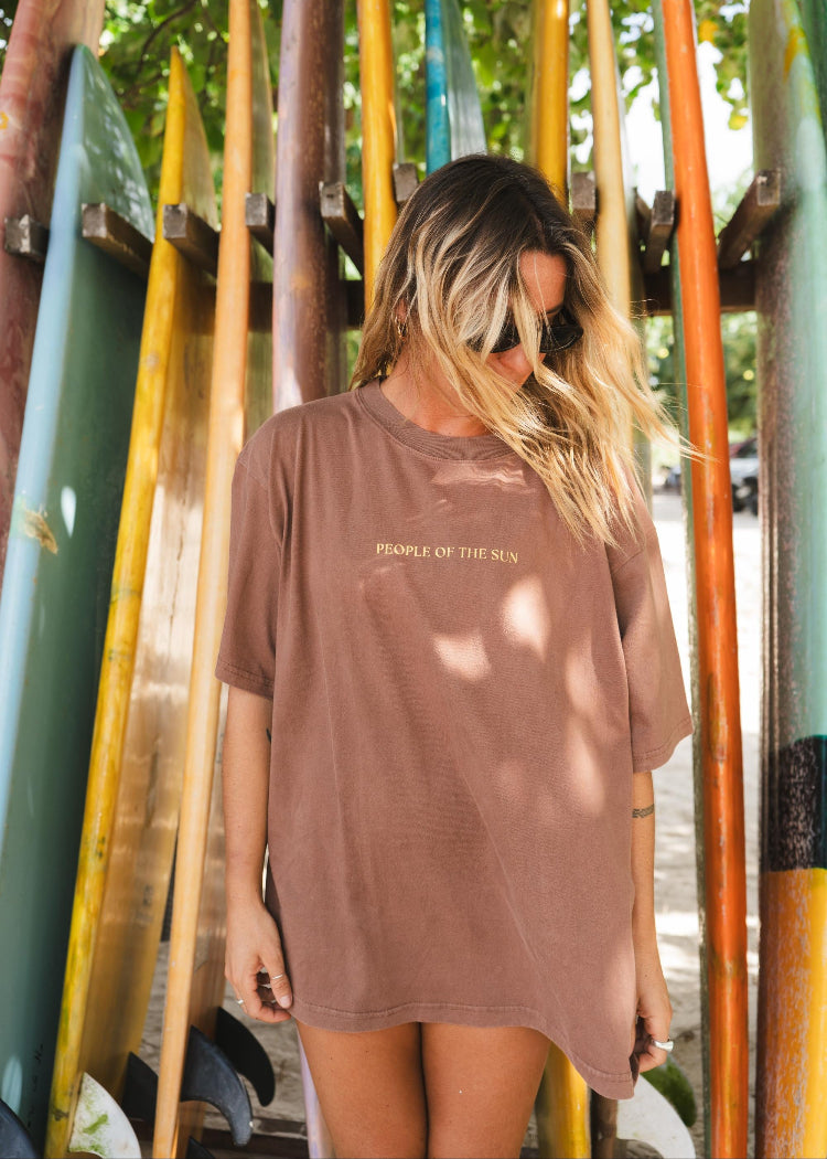 People of the Sun Tee | Washed Cocoa