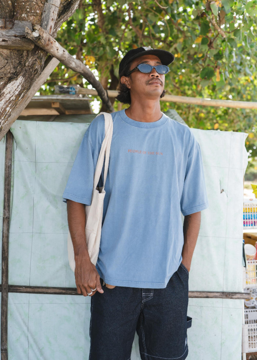 People of the Sun Tee | Washed Blue