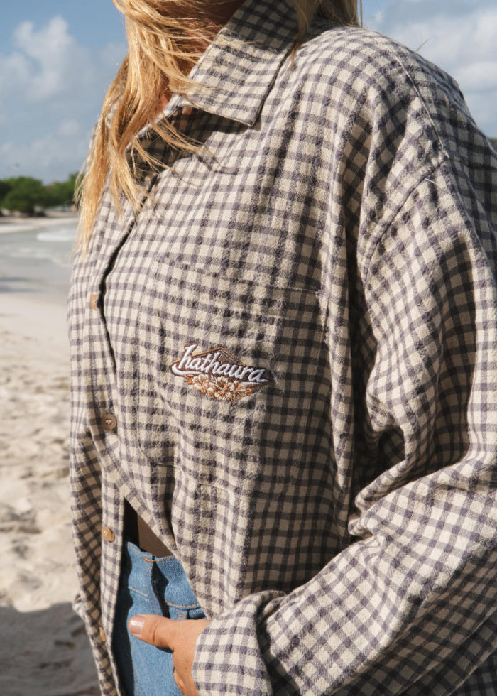 Vintage Checked Shirt | Dusty Blue