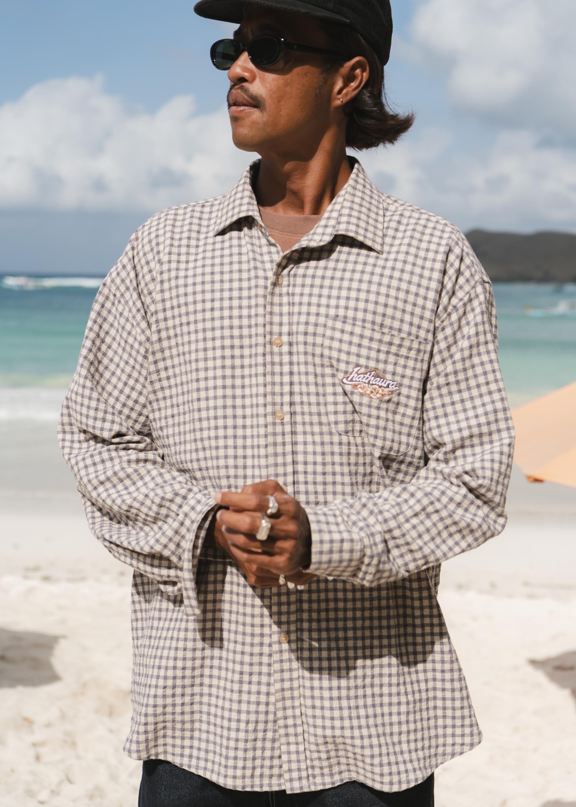Vintage Checked Shirt | Dusty Blue