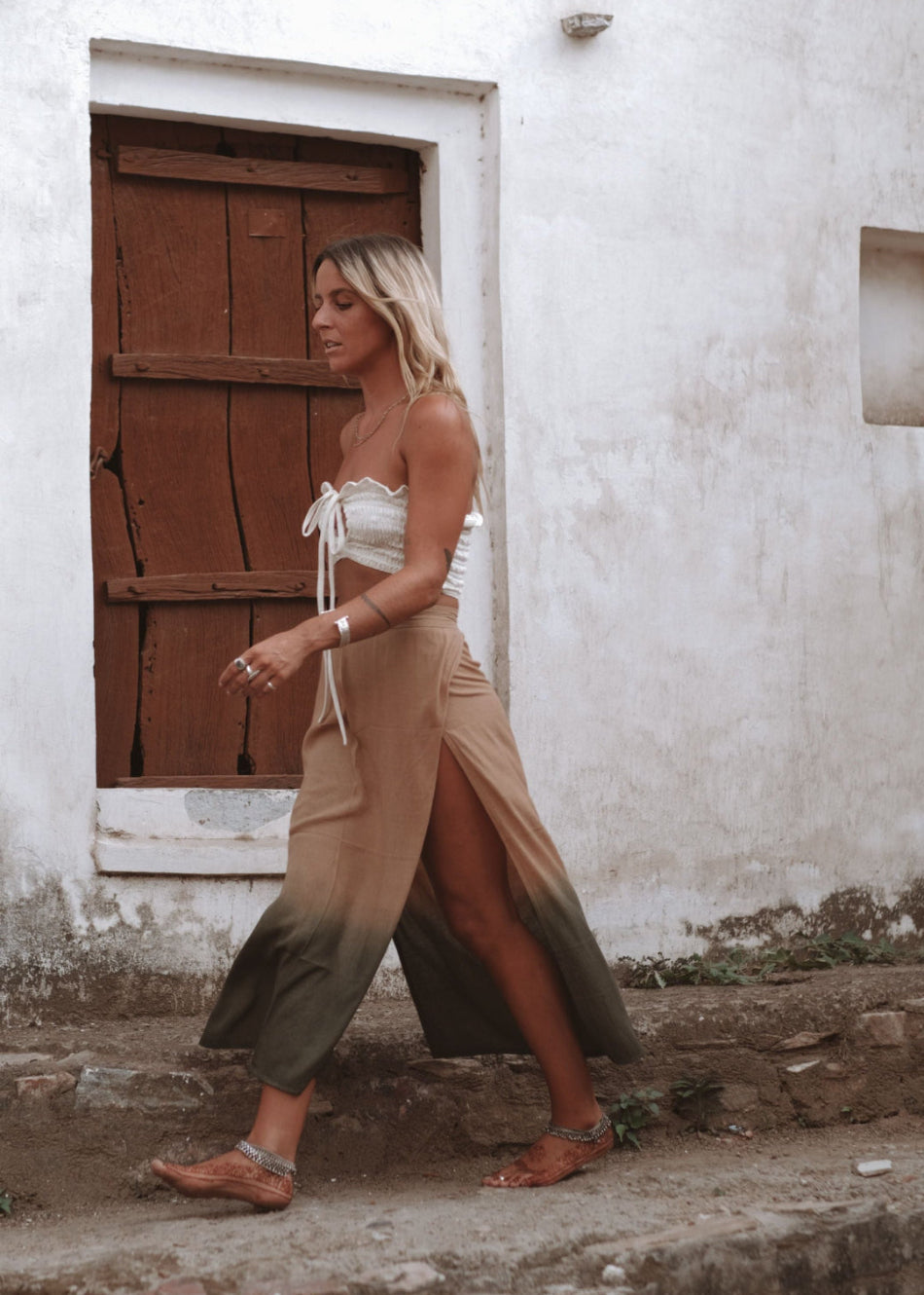 ALMA SKIRT | GREEN OMBRE image 2
