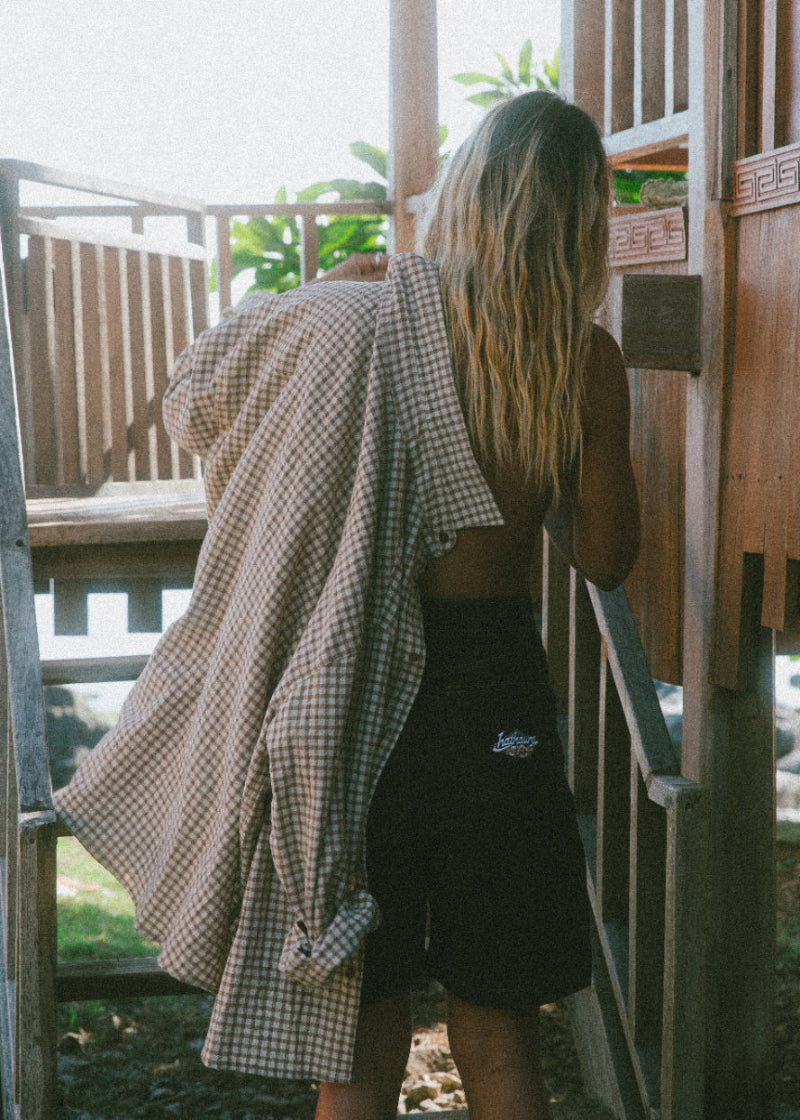 Vintage Checked Shirt | Sand Brown