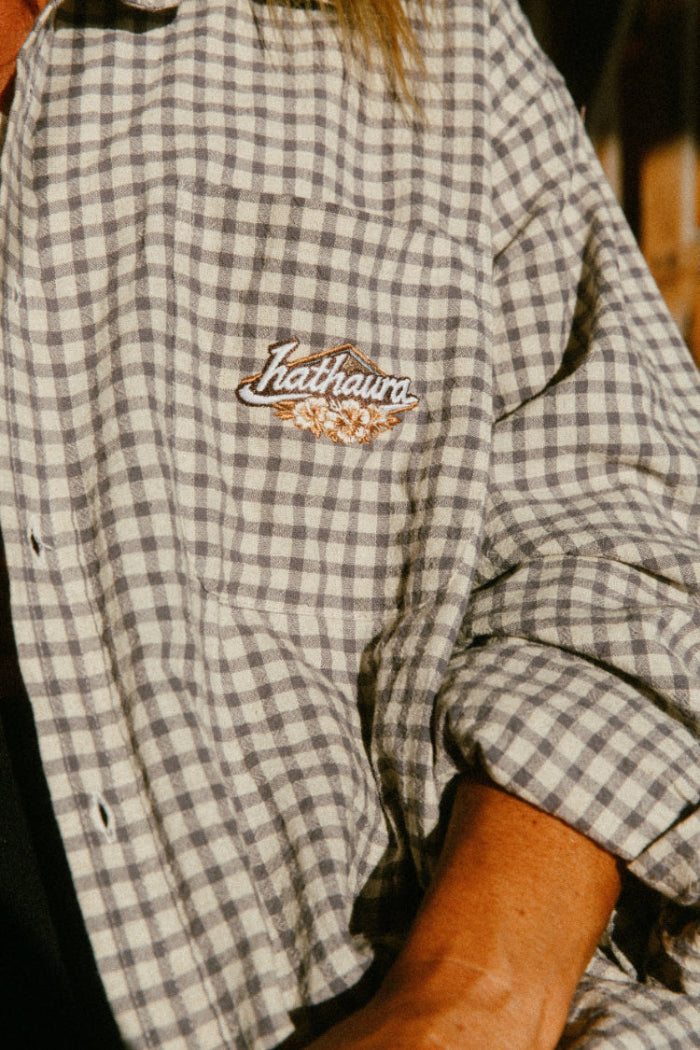 Vintage Checked Shirt | Dusty Blue