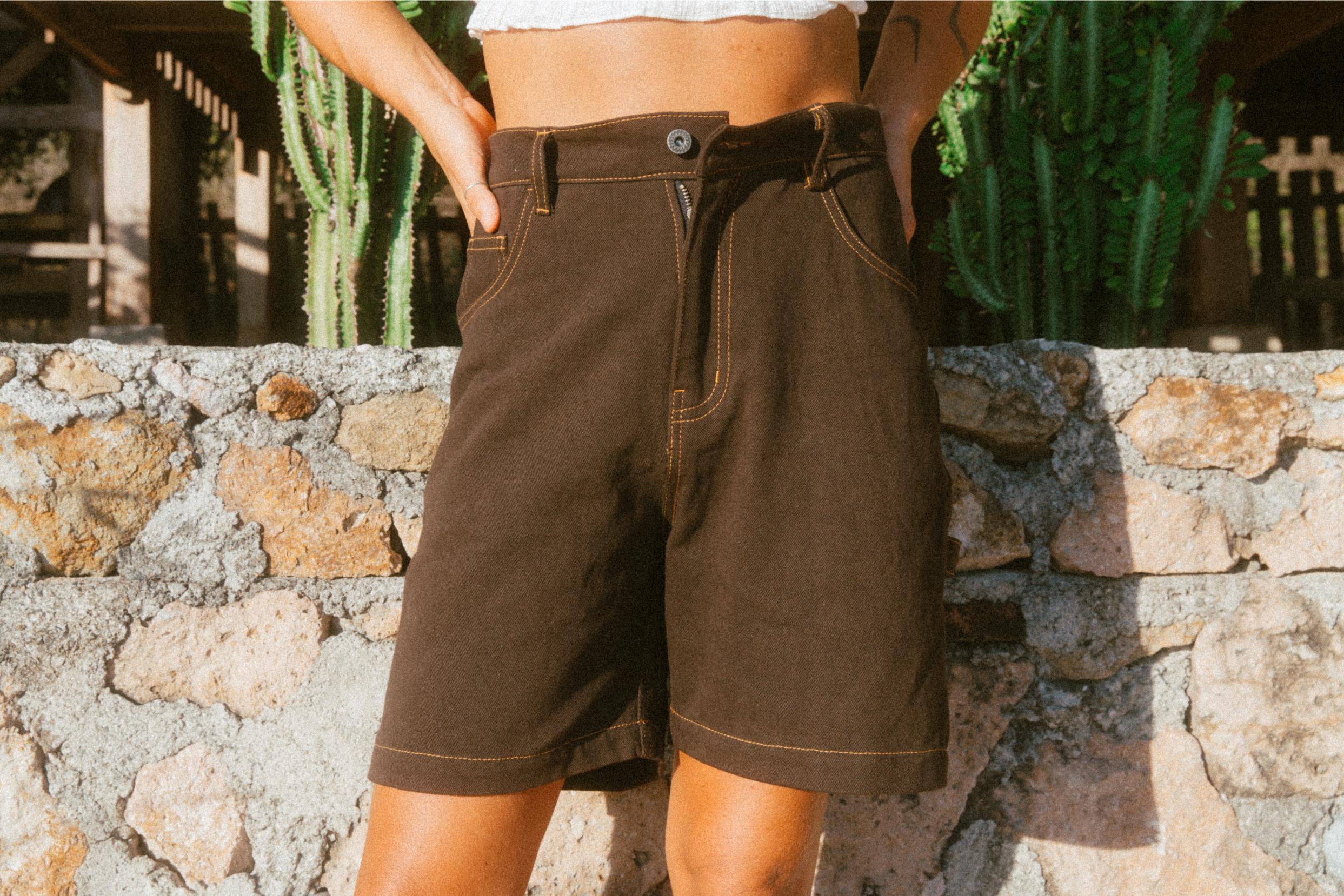 Denny Shorts | Brown Denim