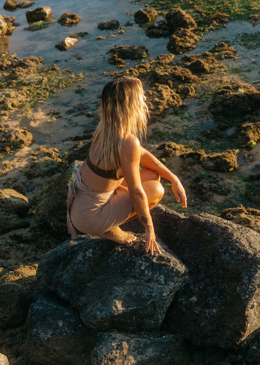 Cleo Wrap Skirt | Dusty Pink