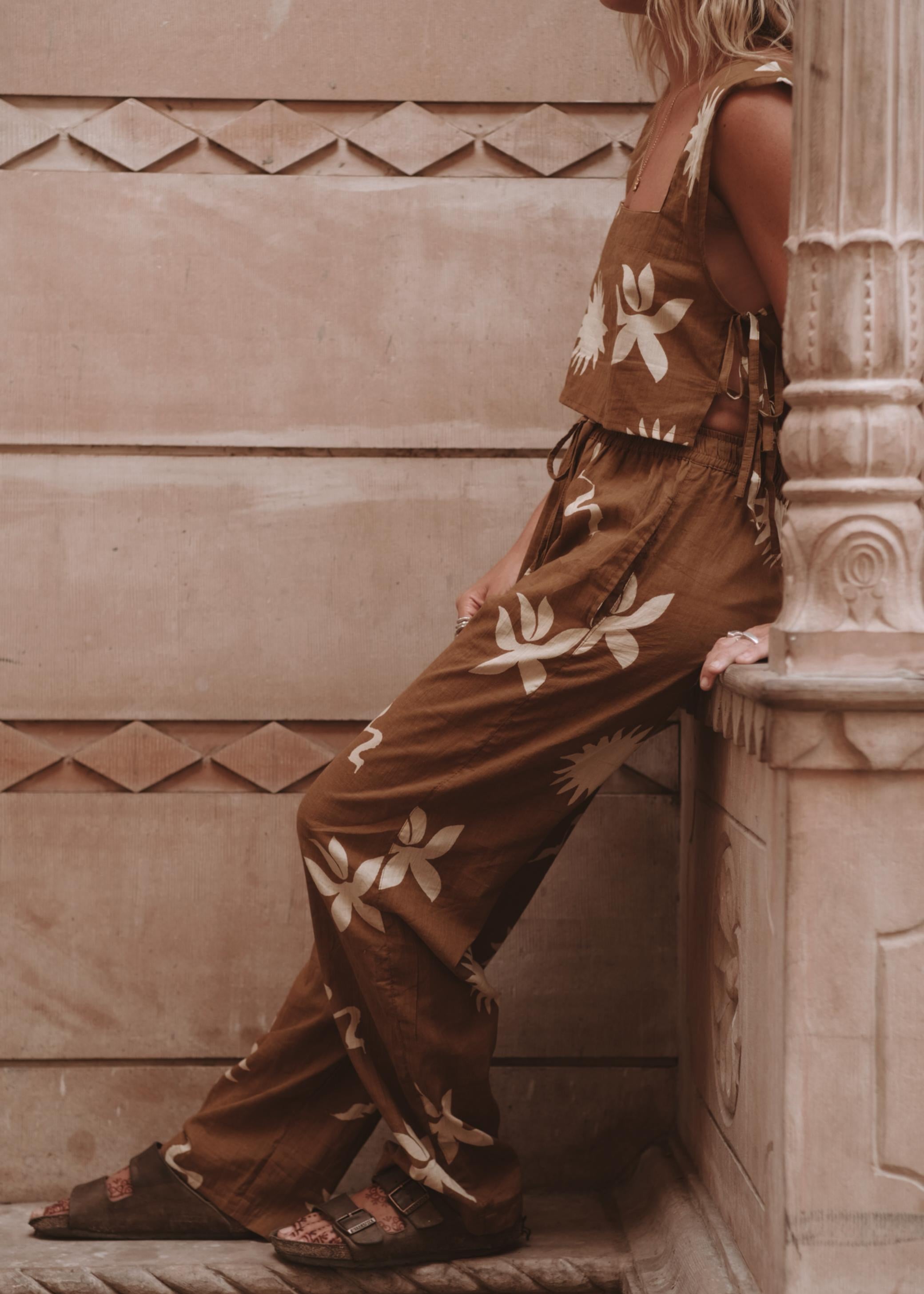 OLI PANT | RUST PRINT image 1