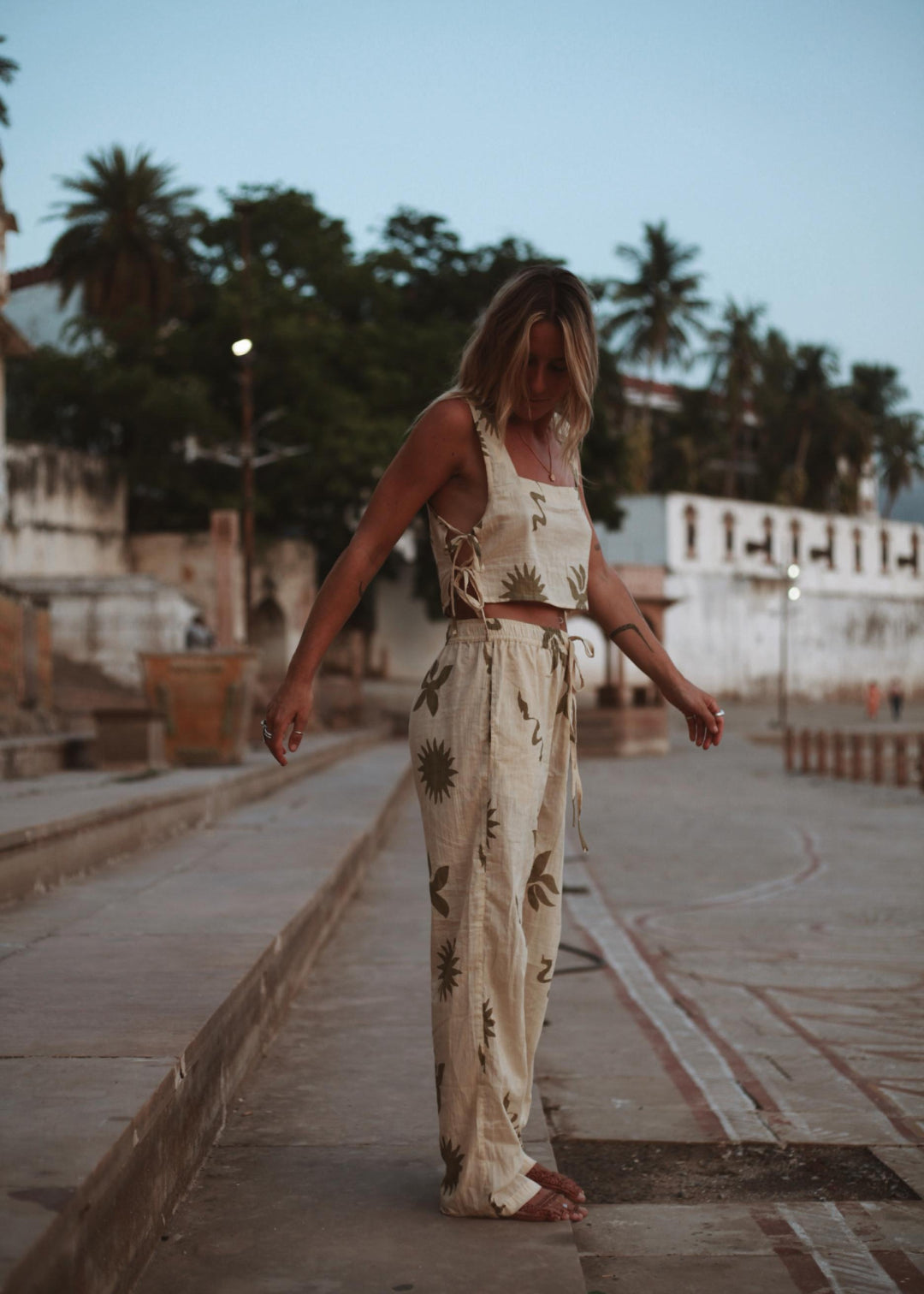 OLI PANT | SAGE PRINT image 1