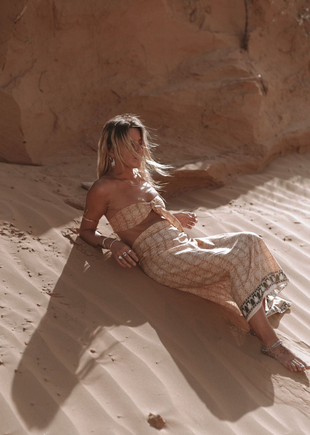 GRACE WRAP SKIRT | GOLDEN TILES image 4