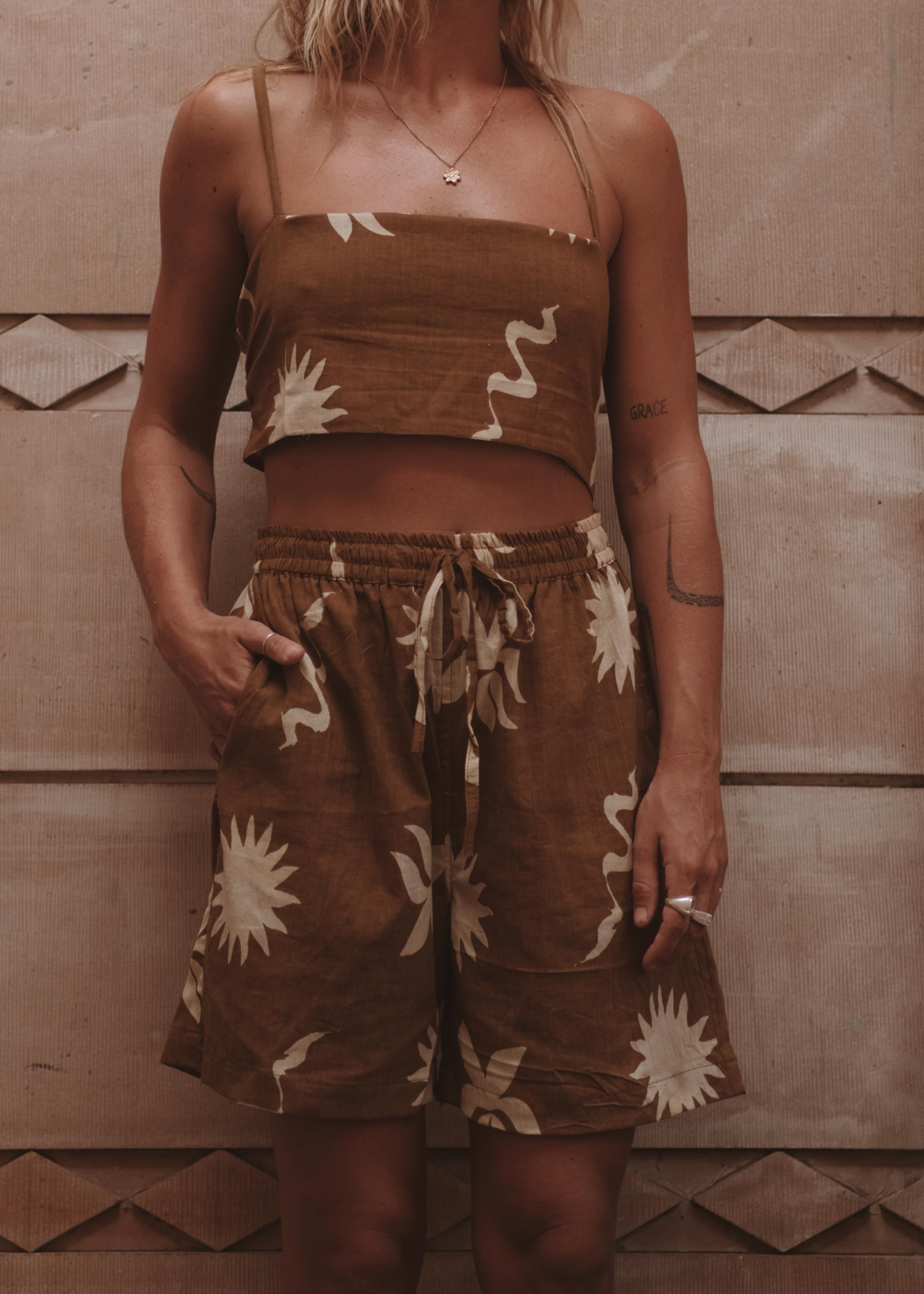 EMITHA TOP CO-ORD | OLI SET RUST image 1