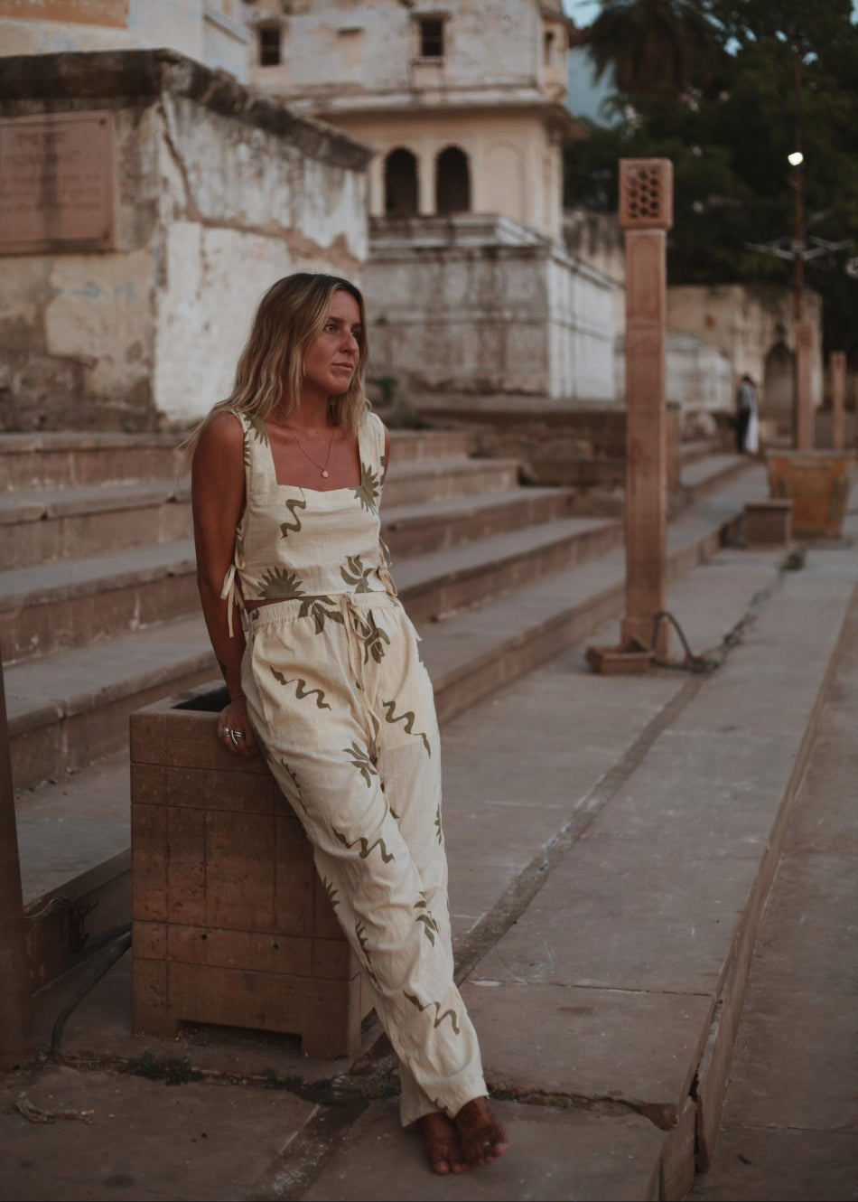 OLI PANT | SAGE PRINT image 5