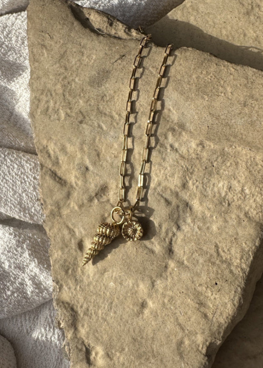 SPIRAL SHELL PENDANT | GOLD image 11