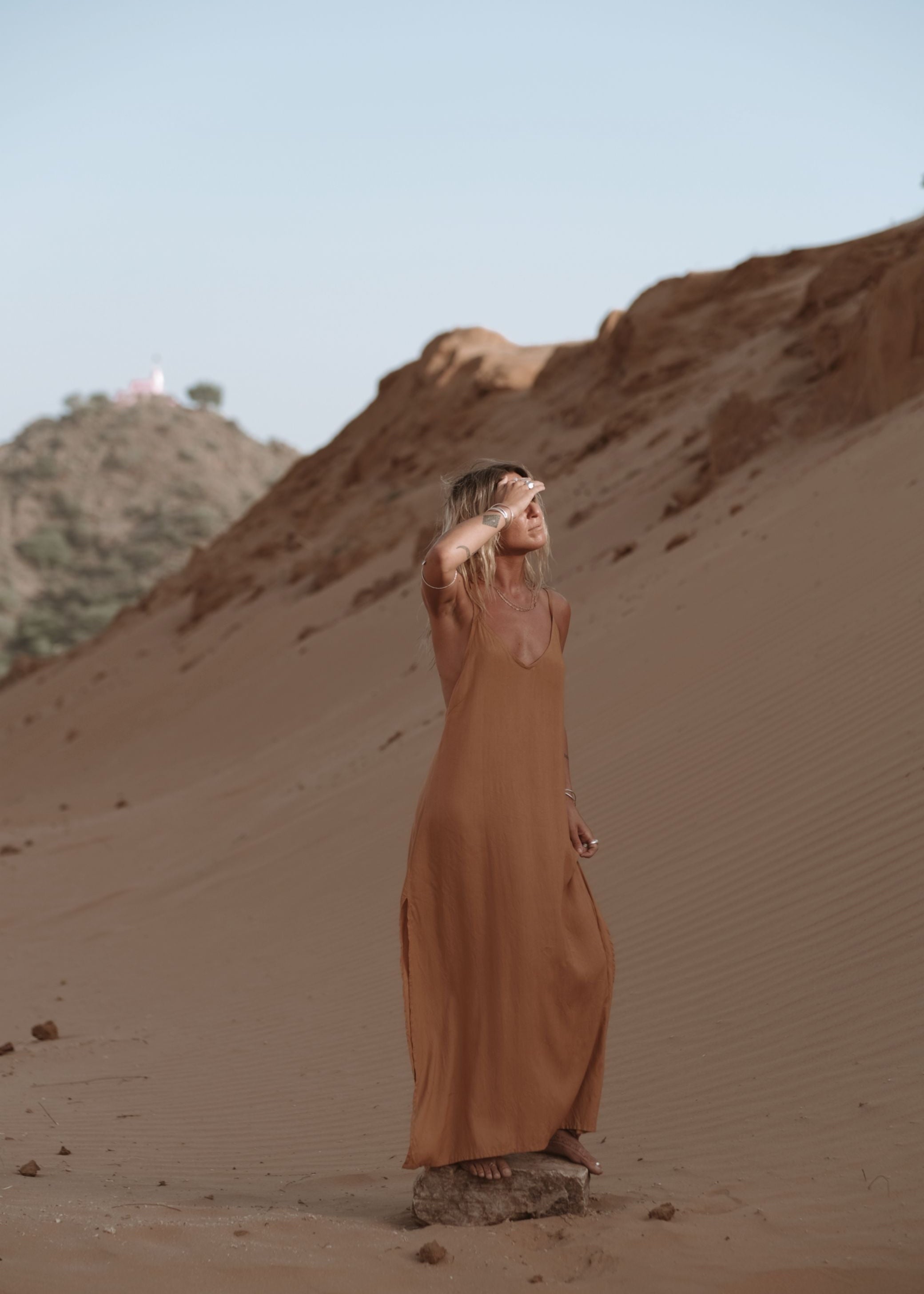 SARIYA DRESS | LIGHT RUST image 3