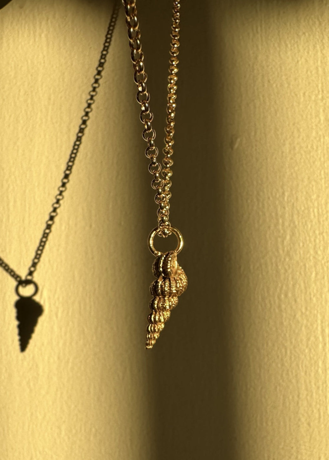 SPIRAL SHELL PENDANT | GOLD image 0