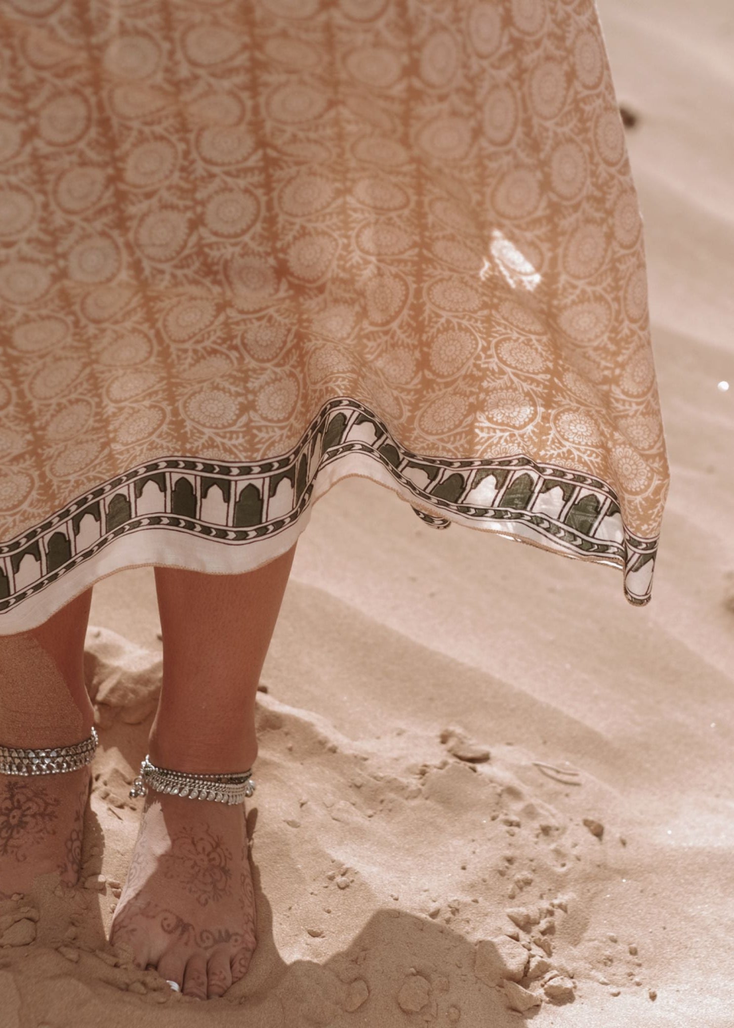 GRACE WRAP SKIRT | GOLDEN TILES image 1