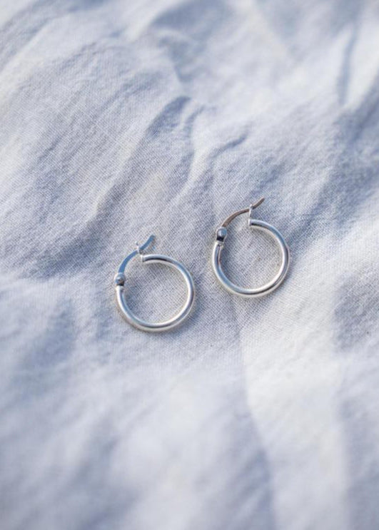 WILDFLOWER HOOPS | STERLING SILVER image 6