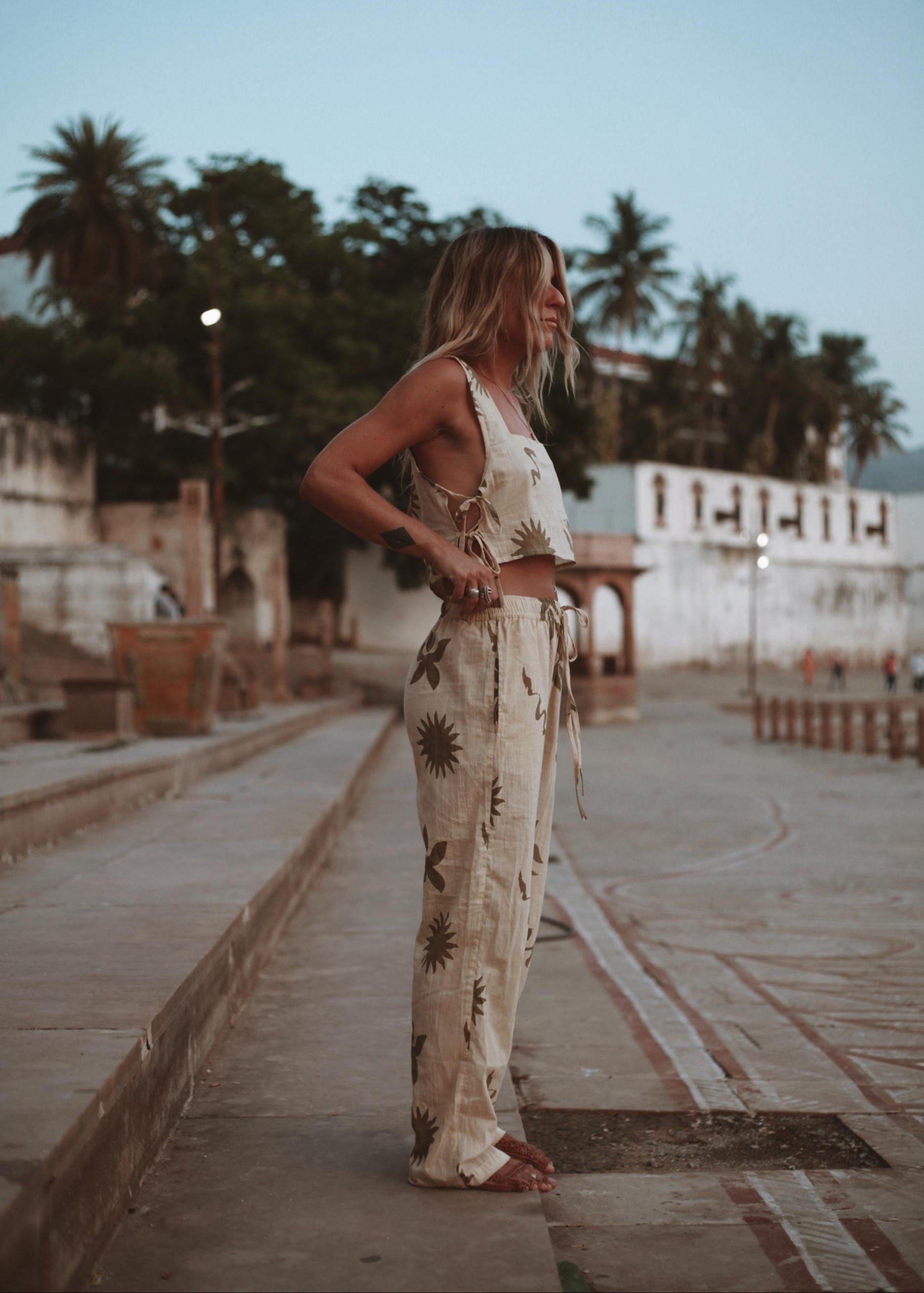 OLI PANT | SAGE PRINT image 4