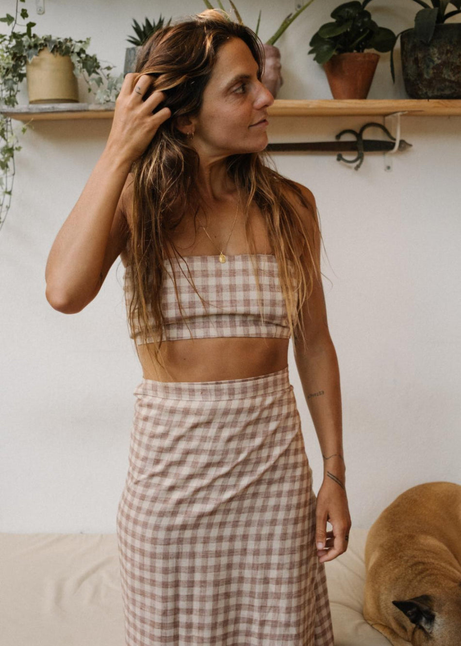 GINGHAM CHECK BANDEU image 1