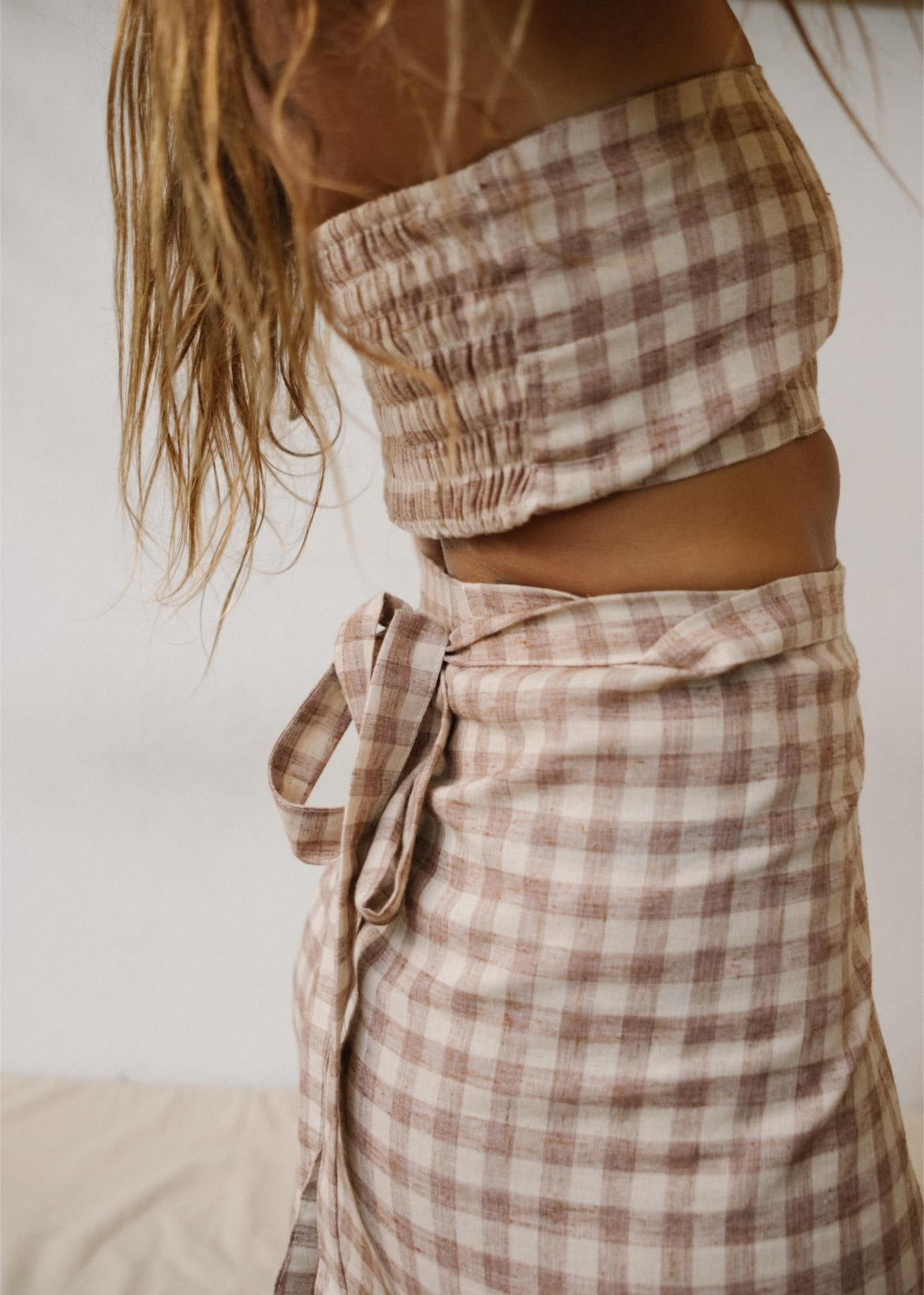 GINGHAM CHECK BANDEU image 4