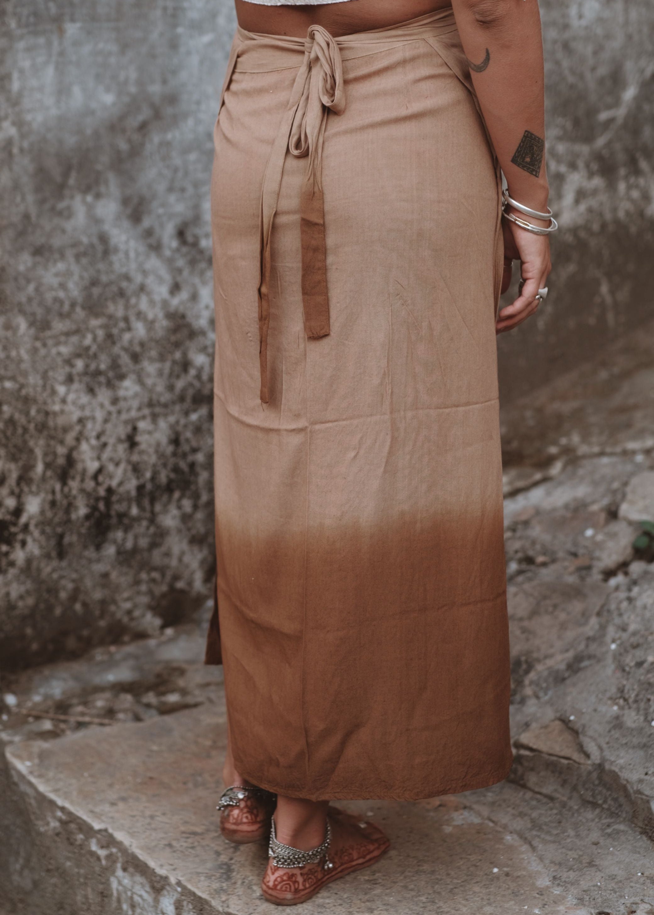 ALMA SKIRT | RUST OMBRE image 3