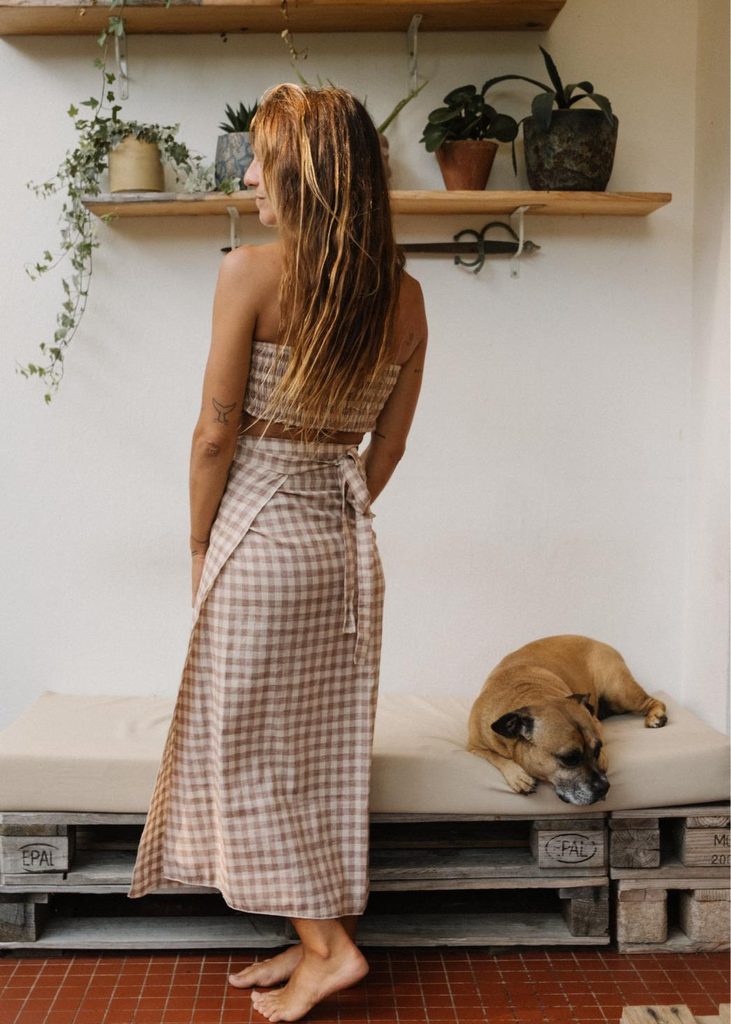 GINGHAM CHECK BANDEU image 2