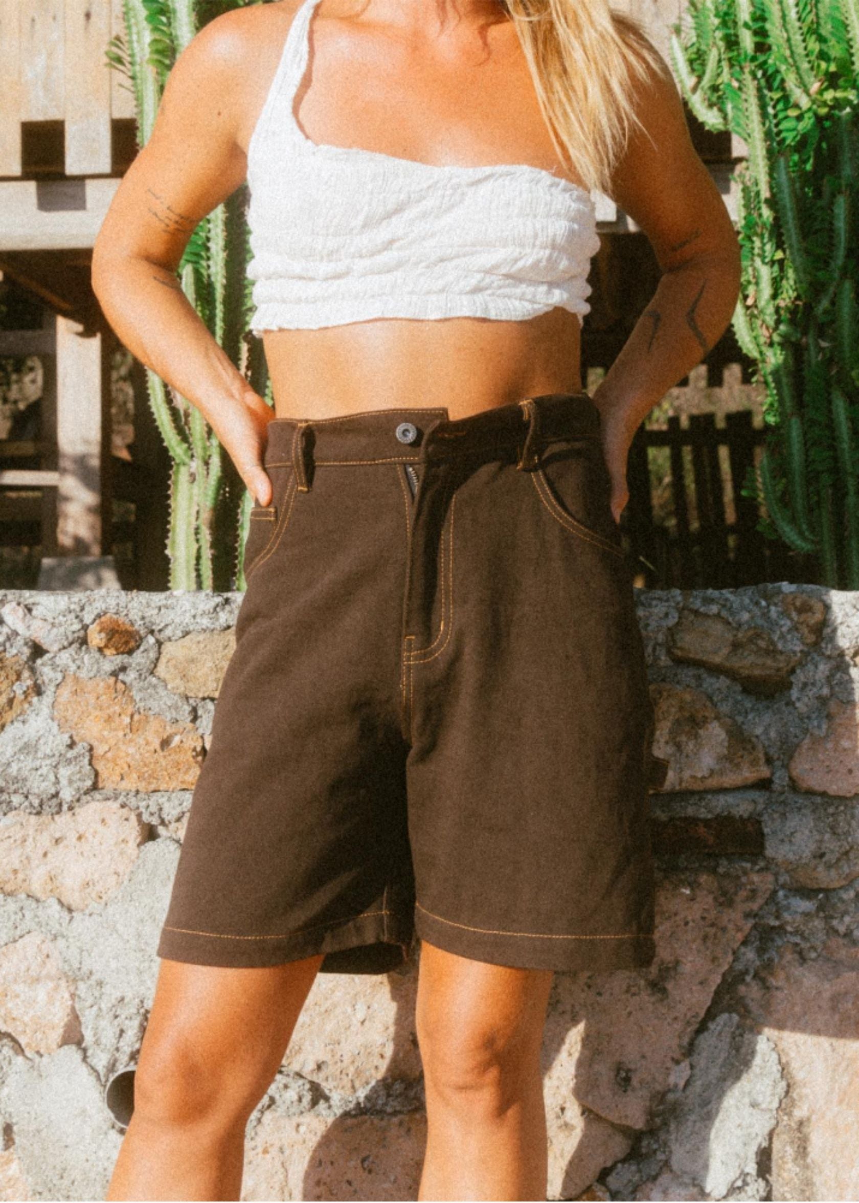 Denny Shorts | Brown Denim