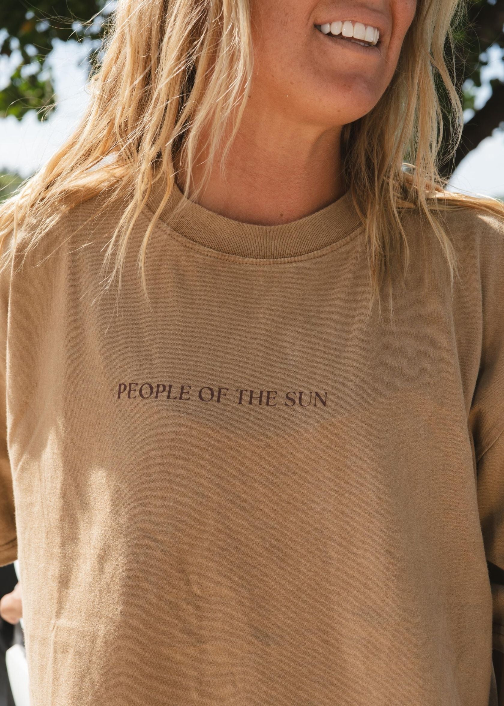 People of the Sun Tee | Washed Tobacco
