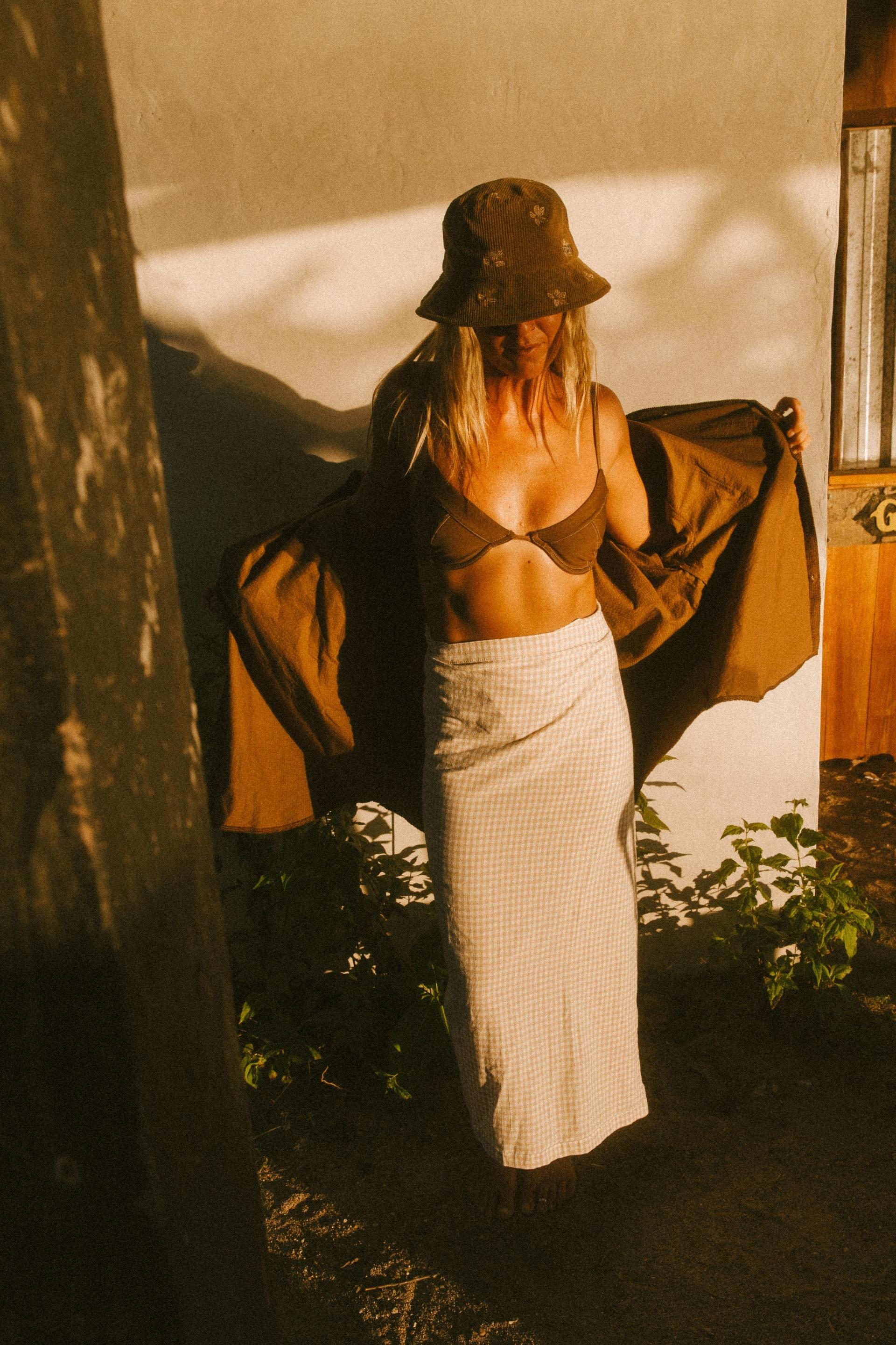 Dallas Wrap Skirt | Maxi Checked