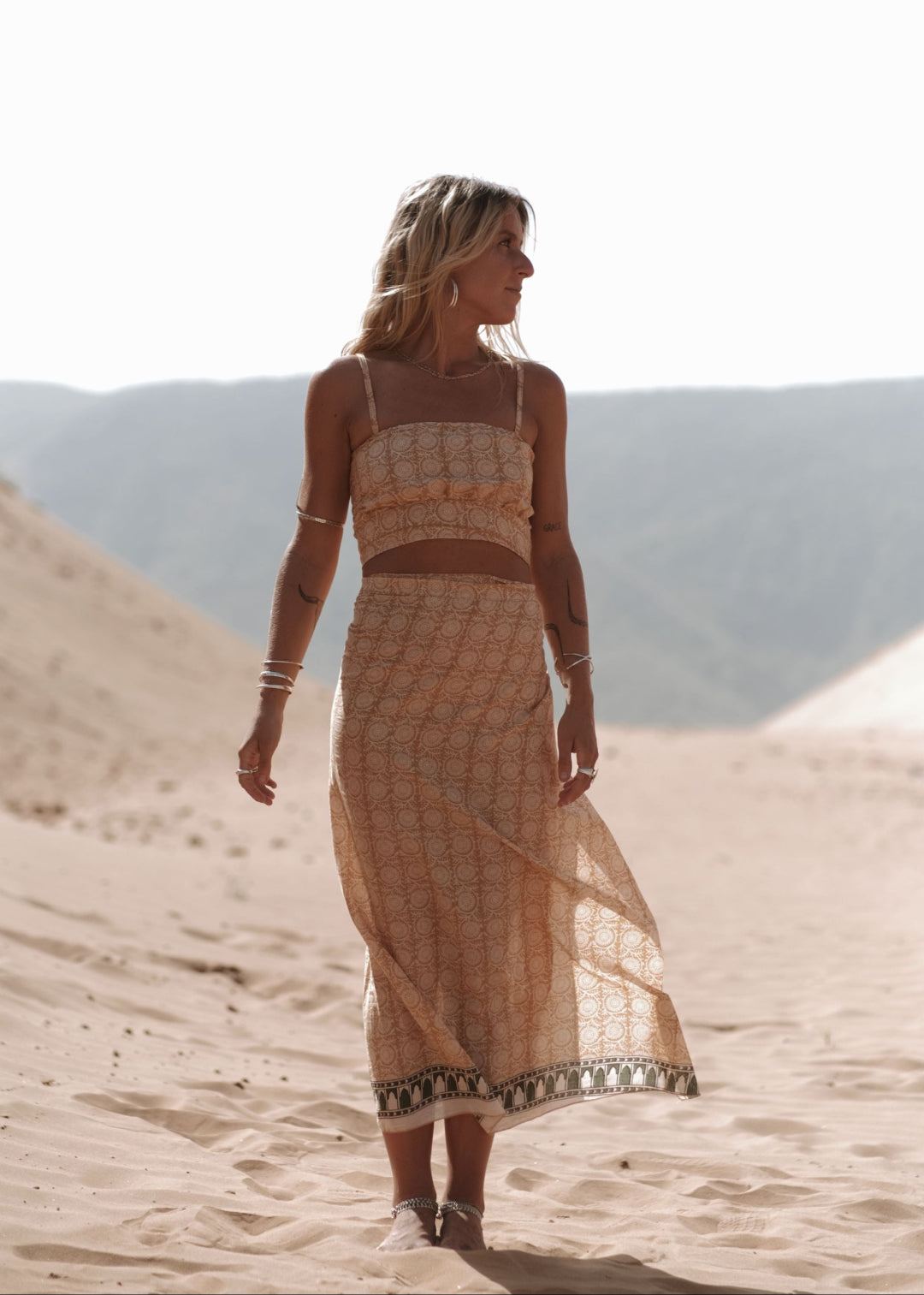 GRACE MILKMAID TOP | GOLDEN TILES image 3