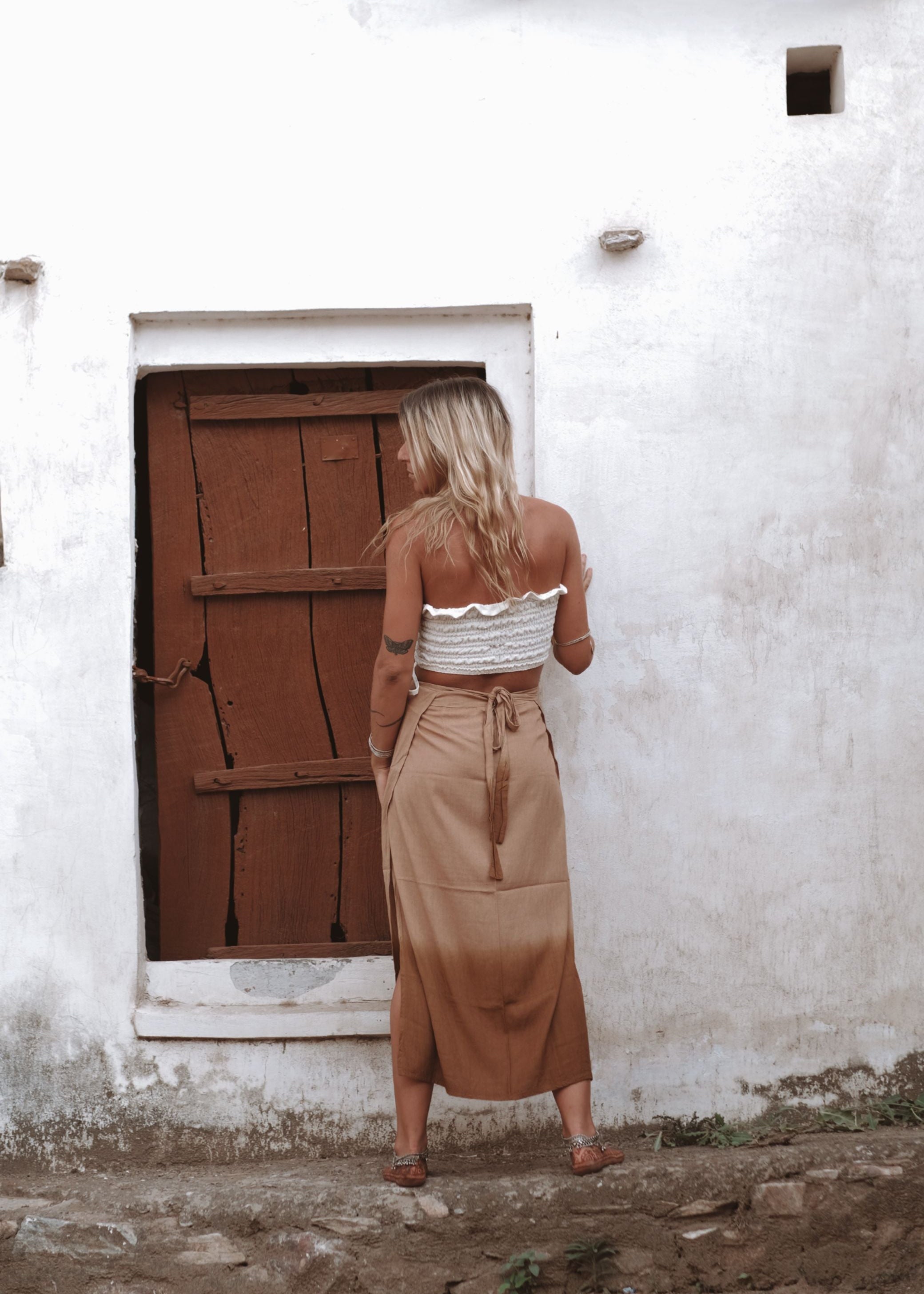ALMA SKIRT | RUST OMBRE image 5