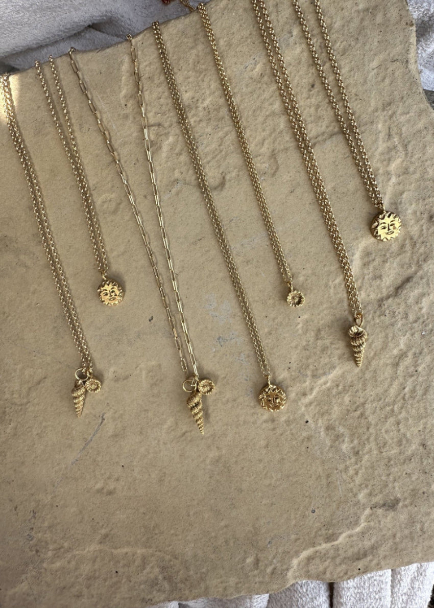 SPIRAL SHELL PENDANT | GOLD image 5