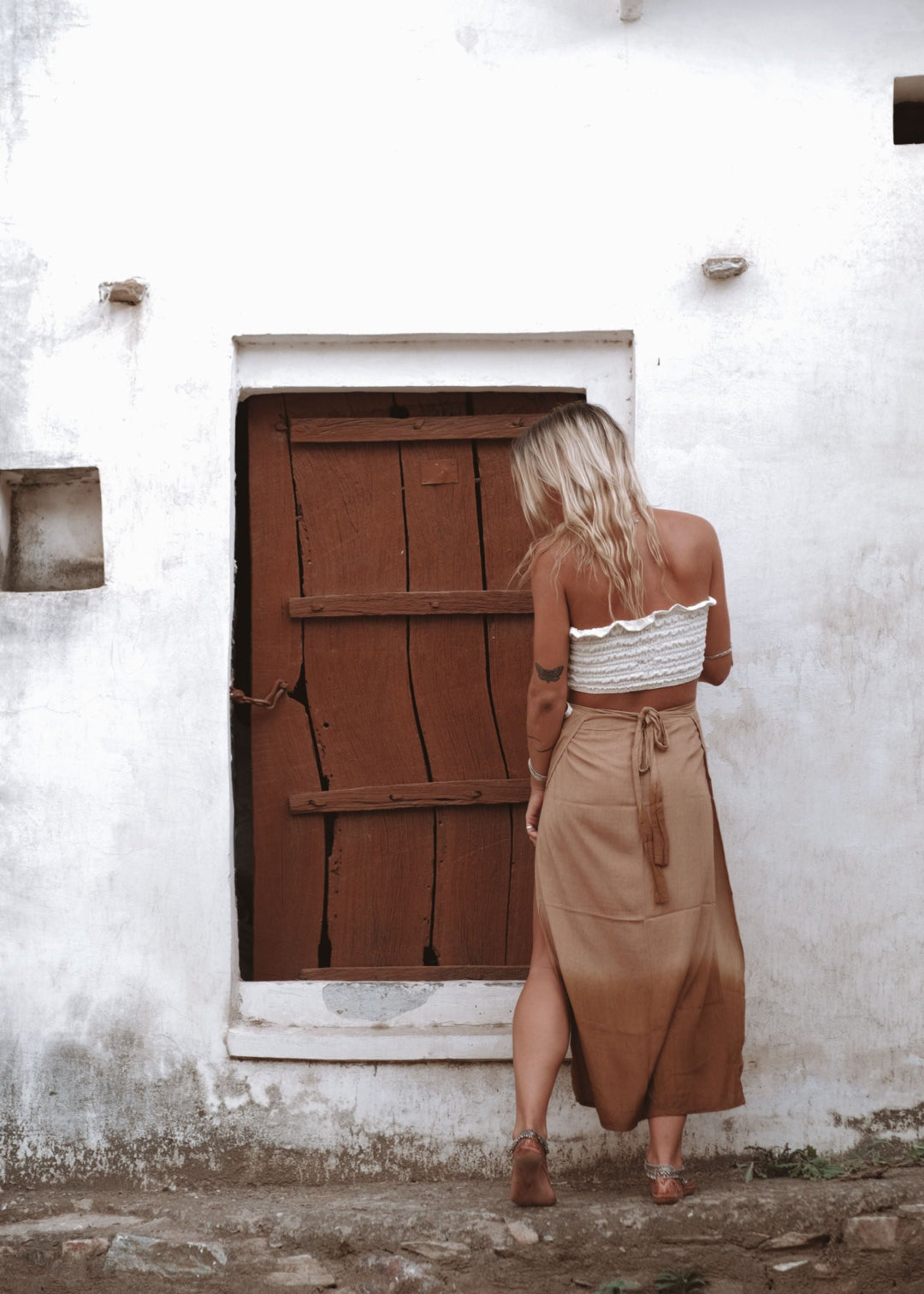 ALMA SKIRT | RUST OMBRE image 1