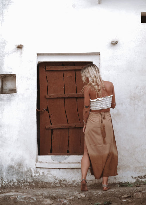 ALMA SKIRT | RUST OMBRE image 1