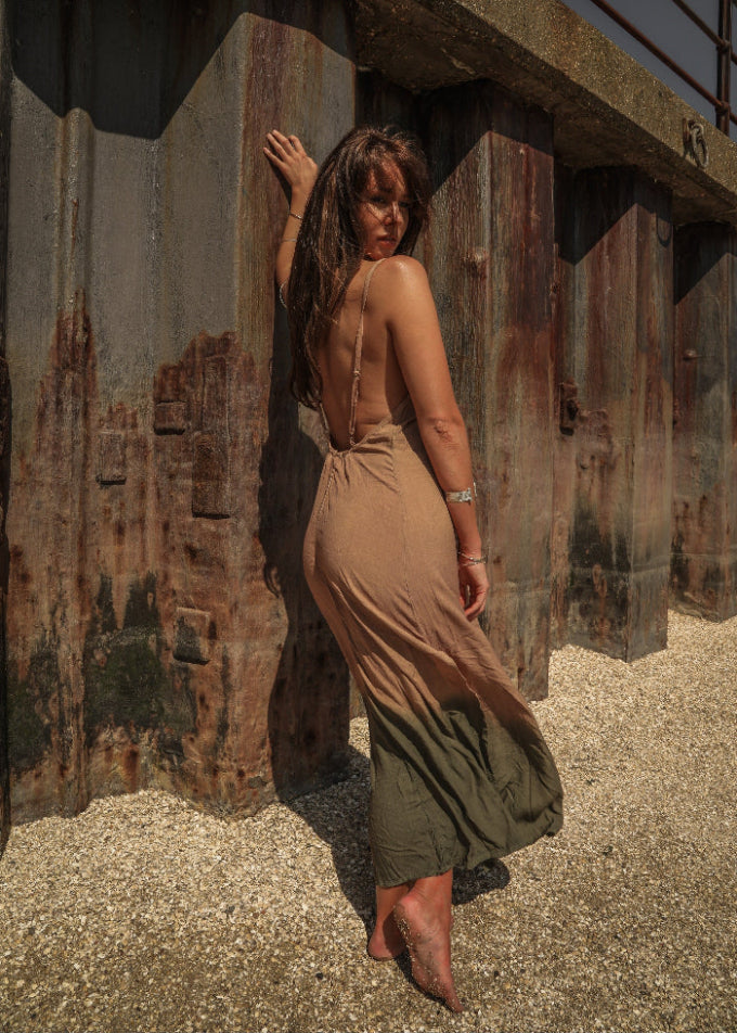 SARIYA DRESS | GREEN OMBRE image 0