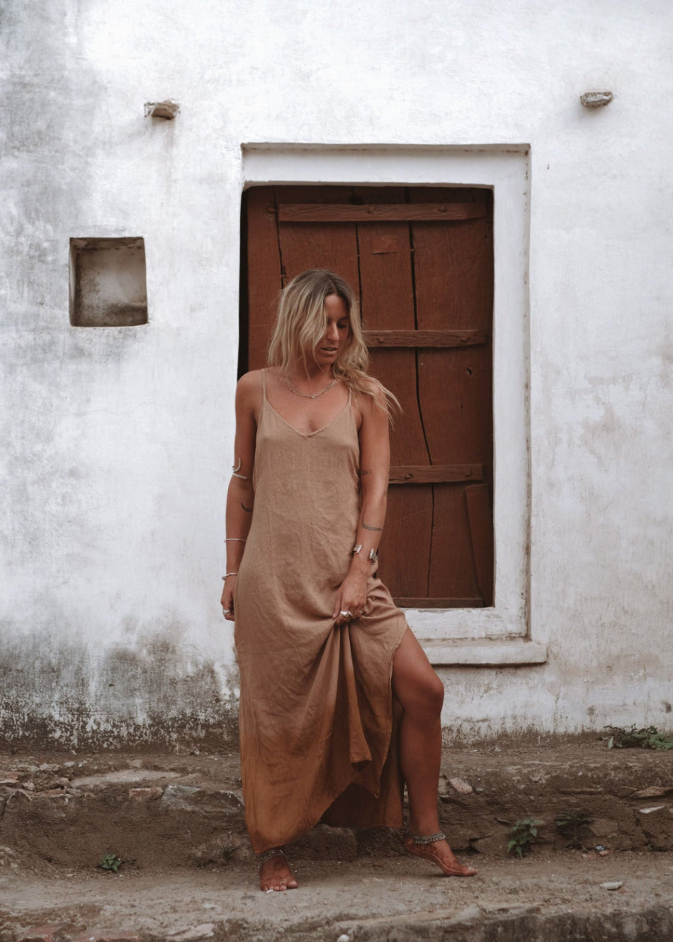 SARIYA DRESS | RUST OMBRE image 8