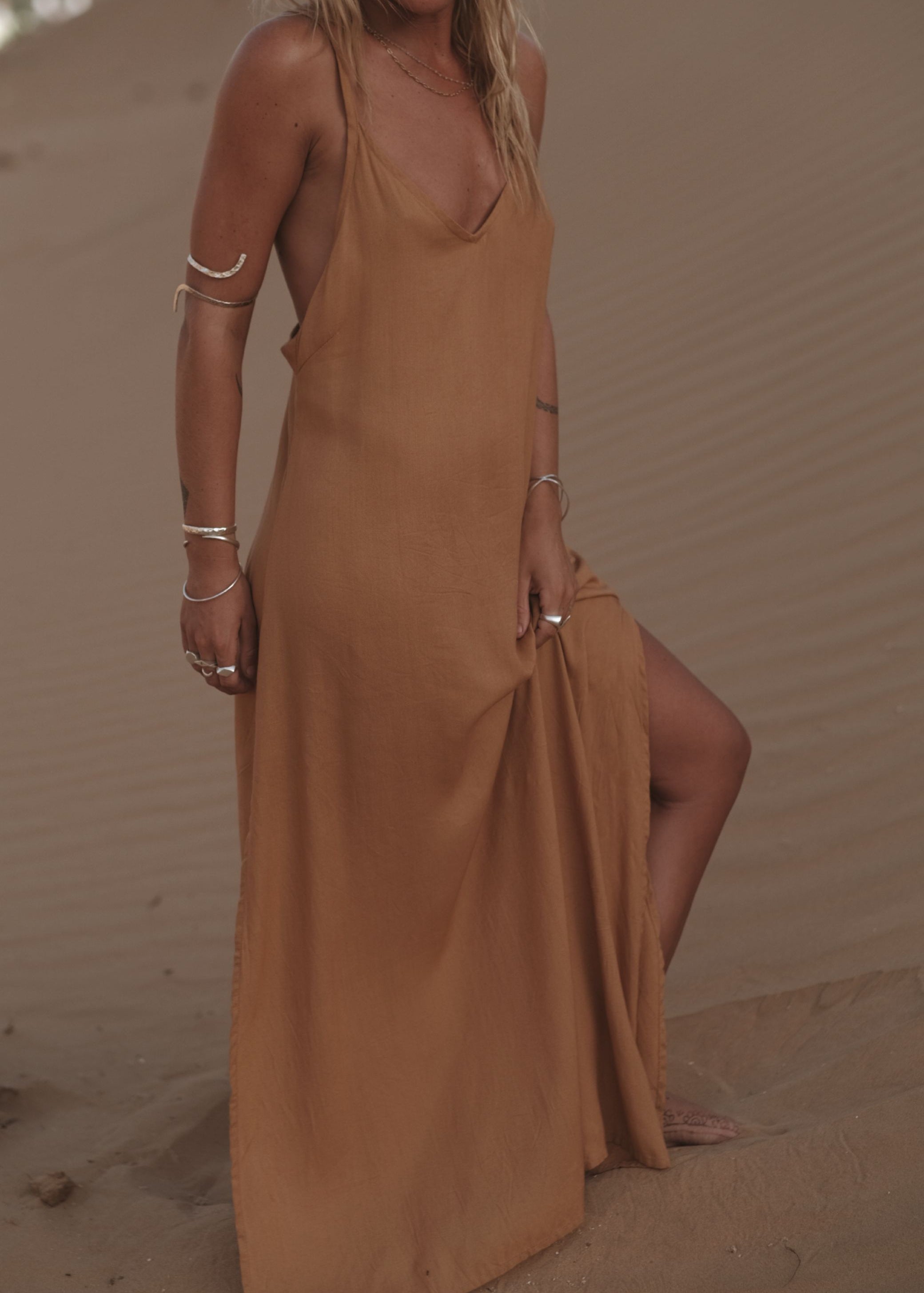 SARIYA DRESS | LIGHT RUST image 2