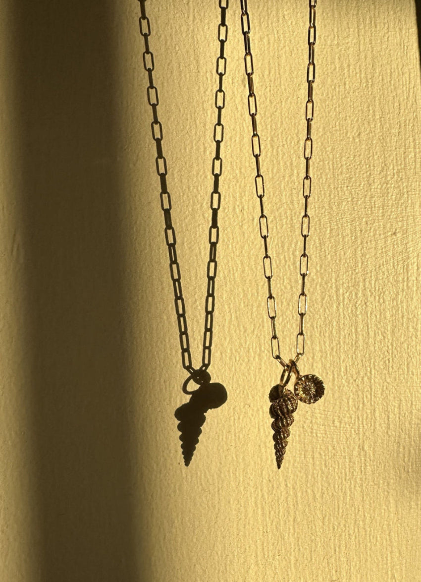 SPIRAL SHELL PENDANT | GOLD image 8