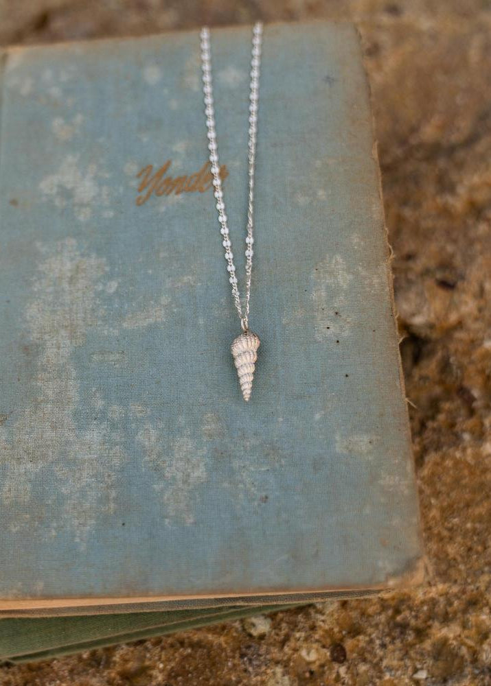 SPIRAL SHELL PENDANT | SILVER image 4