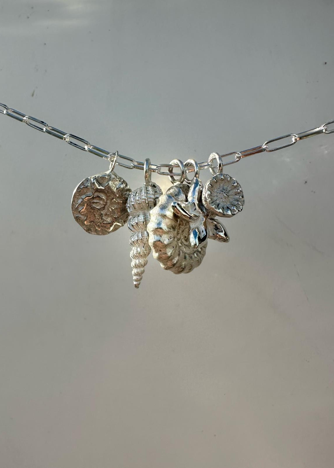 SPIRAL SHELL PENDANT | SILVER image 8